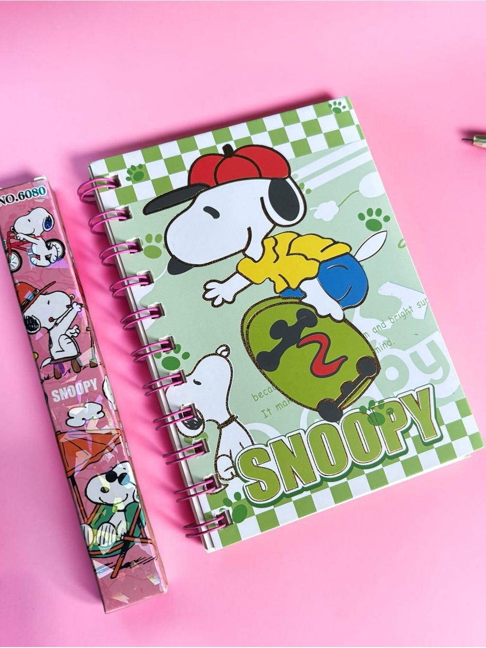 Snoopy Mini Spiral Notebook & Pen Sets (Pick 1) - Picture 3 of 4